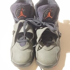 Jordan Kids Black and Dark Gray Sneakers
